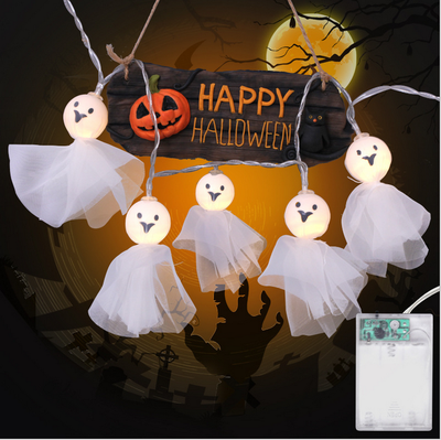 

Halloween decorating lamp string LED ghost baby lantern battery Ghost Festival party party lights