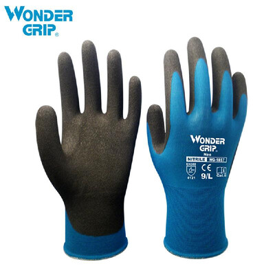 

Wonder Grip Gardening Gloves Abrasion-proof 18-Gauge Nylon Liner & Nitrile Coating Universal Work Gloves