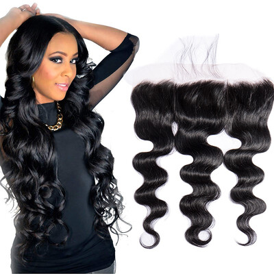 

7A Virgin Brazillian Body wave Human Hair Lace Top Closure 4x4" Bleached Knots Remy Human Hair Closure