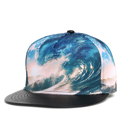 

NUZADA 3D Printing Caps Men Women Couple Hip Hop Cap Spring Summer Autumn High Quality Cotton Material Punk