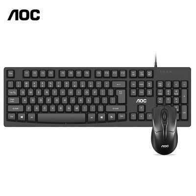 

AOC KM130 wired keyboard&mouse set business office desktop computer one machine notebook keyboard