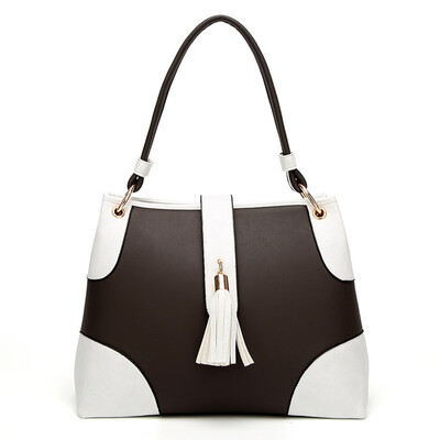 

PU Leather Shoulder Bag for Women Large Tote Bag Lady Zipper Handbag Womens Work Satchel Bag