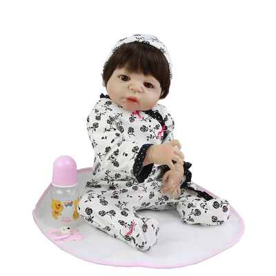 

Lovely Reborn Babies Doll Full Silicone Vinyl 23 Inch 58cm Realistic Baby Alive Doll Fashion Newborn Girl Dolls