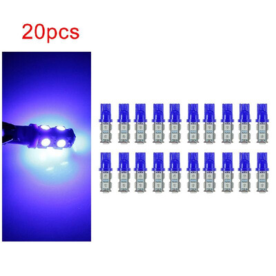 

20Pcs T10 194 168 9SMD-5050 W5W LED Light Blue Lights Super Bright Car Tail Lamp Bulbs