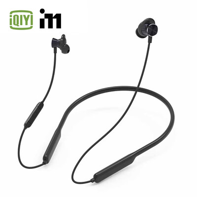 

iQiyi i71D180 Wireless Sports Bluetooth Wired Call Neck Collar Cell Phone Music Smart Magnetic Headphones