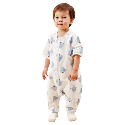 

WELLBER baby sleeping bag baby seven-point sleeves leg protection belly kick-proof small pine 75cm