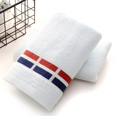

2PcsLot Striped 100 Cotton Cleaning Face Hand Towels for Home Bathroom Kitchen