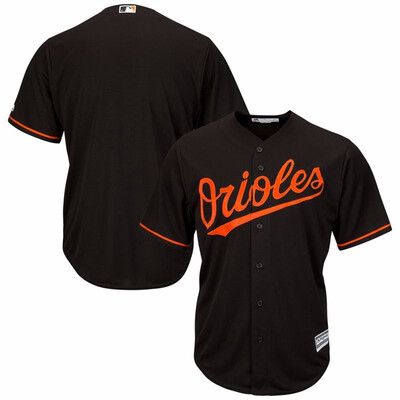 

Mens Baltimore Orioles Majestic Black Alternate Big & Tall Cool Base Team Jersey