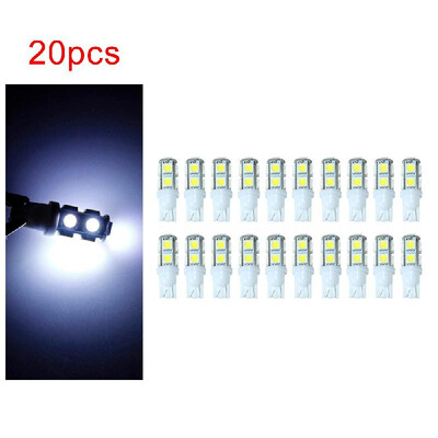 

20Pcs T10 194 168 9SMD-5050 W5W LED Light Blue Lights Super Bright Car Tail Lamp Bulbs