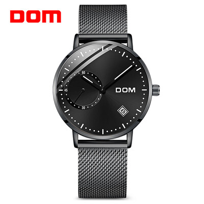 

DOM M - 302BK - 7M Fashionable Stainless Steel Strap Men Quartz Watch