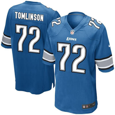 

Youth Football Jersey Detroit Lions Eric Ebron Blue Throwback Game Jersey