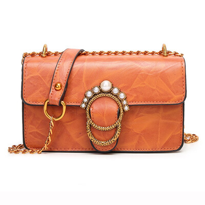 

Womens Leather Crossbody Bag Small Shoulder Bag Women Handbag Casual Package Leather Zipper Bag for Women Ladies Girl
