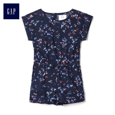

GAP flagship store female young comfortable cotton butterfly pattern short sleeve jumpsuit 260320 colorful butterfly 2YRS