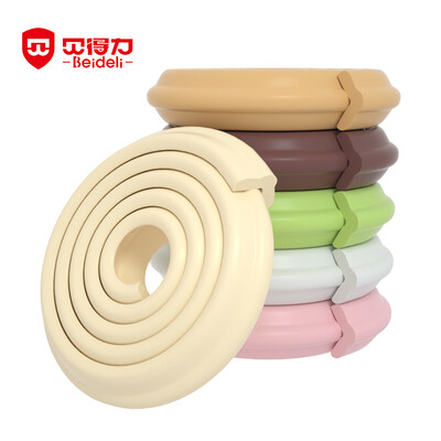 

Bedlift free adhesive thickening widened baby bumper bed side table corner anti-smashing childrens table side wall corner soft edging baby anti-collision sponge foam safety beige 4 meters