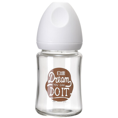 

Rikang wide mouth glass bottle baby newborn baby bottle 140ml blue RK-3051