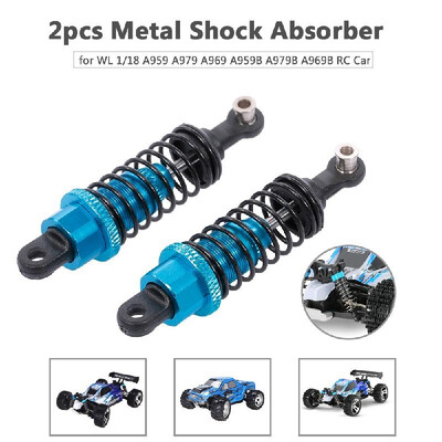 

2pcs Shock Absorber Damper Metal for WL 118 A959 A979 A969 A959B A979B A969B RC Car