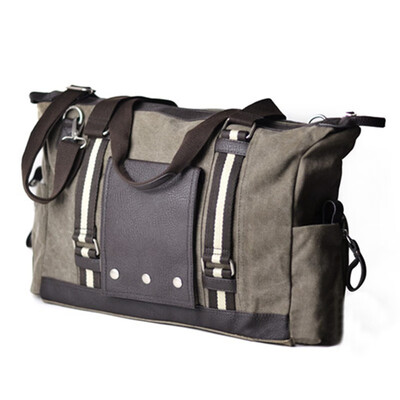 

Shozafia Men Canvas Large Capacity Tote Bag Portable Business Handbag Travel Bag