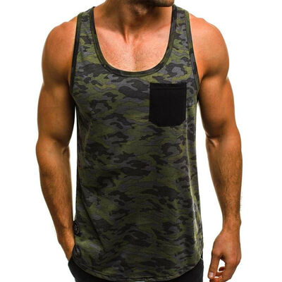 

SUNSIOM Gym Mens Muscle Sleeveless Tank Top Tee Shirt Bodybuilding Sport Fitness Vest