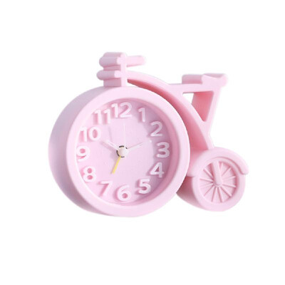 

Fashion Bicycle Shape Cartoon Student Children Bedside Clock Mini Mute Alarm Clocks Desk Table Home Decor Kid Gifts