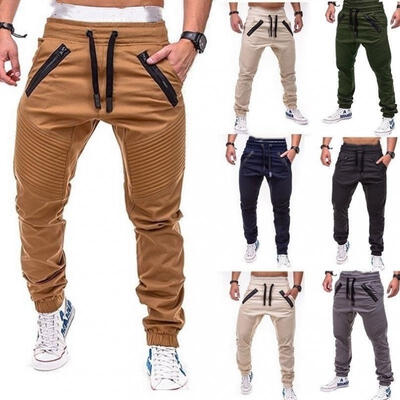 

Mens Long Casual Sport Pants Gym Slim Fit Trousers Pencil Jogger Sweatpants