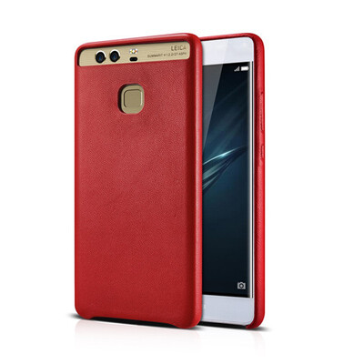 

2017 Luxury brand soft sheepskin real Leather Phone Case Cover For Huawei P9 Ultrathin Retro Cover Back Case phone accessories