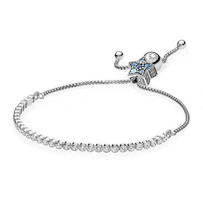 

PANDORA Pandora Romantic Fairy Blue Pentagram Bracelet Set LZPDL0073-2 Blue 25cm