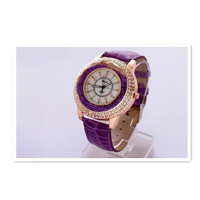 

2018 Korean version of the new fashion full flow of sandpaper ball female models fresh students digital scale diamond diamonds British watches