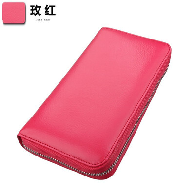 

Real pickup bag passport bag rfid large capacity long multi-functional men&women multi-card