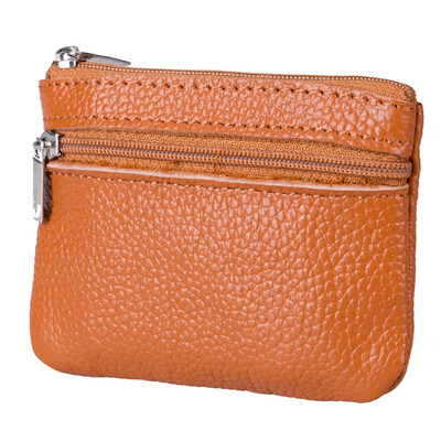 

Fashion Women Men Leather Coin Purse Wallet Clutch Zipper Small Change Soft Bag