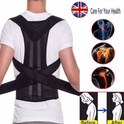 

New Adjustable Hump Correction Back Support Shoulder Lumbar Brace Belt