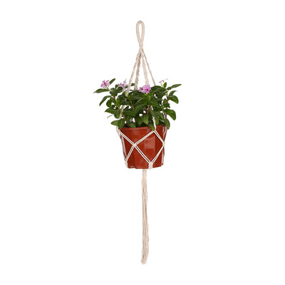 

Indoor Outdoor Macrame Plant Flower Hanger Wall Hanging Planter Basket Cotton Rope Home Decor