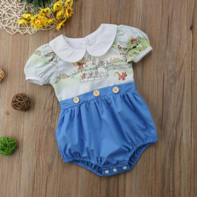 

Hot Cartton Newborn Infant Baby Girls Romper Bodysuit Jumpsuit Clothes Outfits