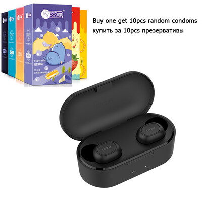 

QCY T1Ct1st2cT1pro Mini Bluetooth Earphones with Mic Wireless Sports Headphones Noise Cancelling Headset&charging box
