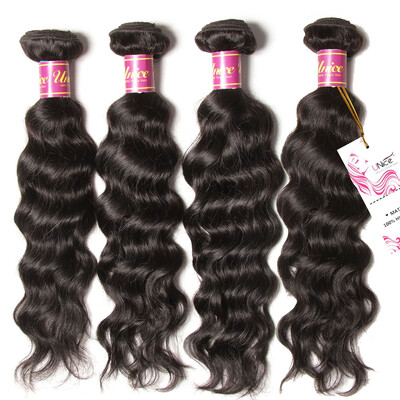 

UNice Hair 8A Peruvian Wavy Virgin Human Hair Bundles Natural Wave 400g