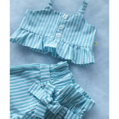 

2pcs Kids Toddler Baby Girl Clothes T-shirt TopsShort Pants Sunsuit Outfits Set