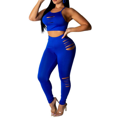

Women Yoga Fitness Crop Top Vest BraPants Leggings Set Gym Workout Sports Wear