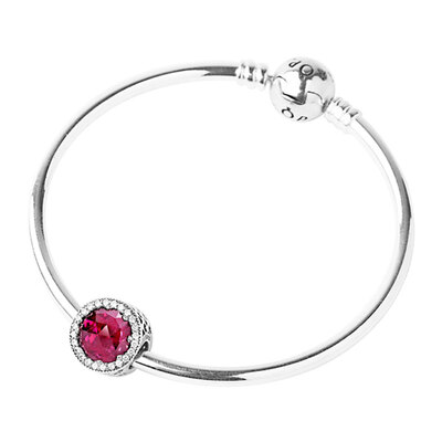 

PANDORA Pandora Fashion Classic Red Shining Heart Beaded Bracelet LZPDL0096-17 Red