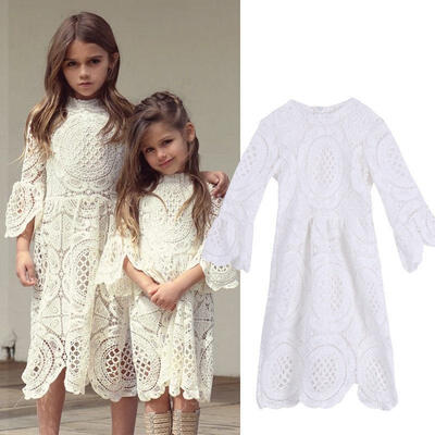 

Toddler Baby Kids Girls Dress Toddler Princess Party Lace Summer Floral Dresses