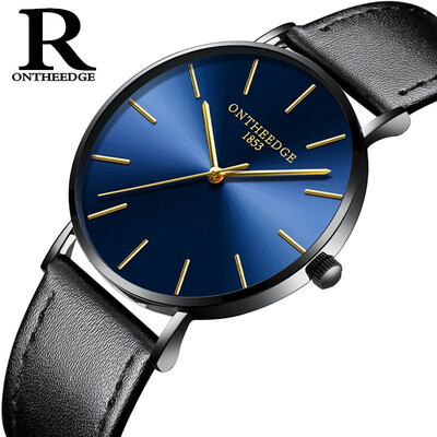 

New Watch Mens Male Watch Waterproof Business Super Thin Lovers Watches Fashion Watch Unisex