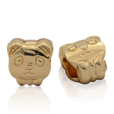 

Nickel Free & Lead Free Unfading Golden Alloy European Beads Large Hole Panda Beads 10x10x8mm Hole 5mm