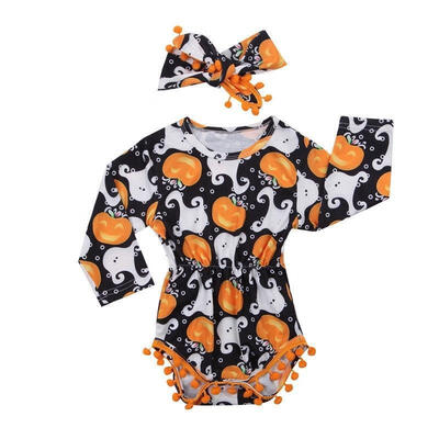 

2PCS Newborn Baby Girls Romper Bodysuit Jumpsuit Clothes Outfits Headband