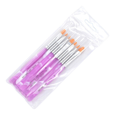 

Toponeto Women Gel Nail Brush Nail Tools Brush Set Flower Pen Fan Pen Dizzy Pen