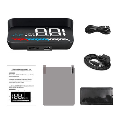 Car HUD Head-Up Display Overspeed Alarm Warning with OBD II Interface Digital Projection