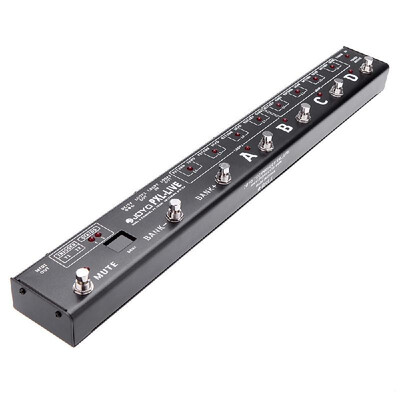 

Joyo PXL-LIVE Programable Pedal Controller Switching Grouping System 8 Loop Channel Dural 4 Channel FX 2 Programmable Triggers Buf