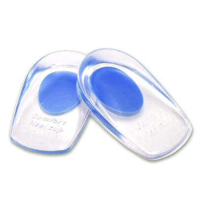 

1 Pair Silicone Gel Heel Cups Pads Shoe Inserts Soft Anti-slip Foot Pain Relief Insoles Cushion Foot Care for Women&Men