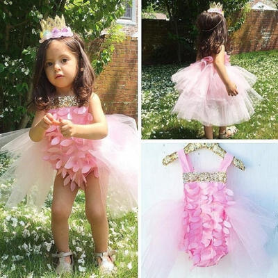 

Newborn Baby Girl Romper Bodysuit Jumpsuit Flower Outfits Sunsuit Clothes 0-3T
