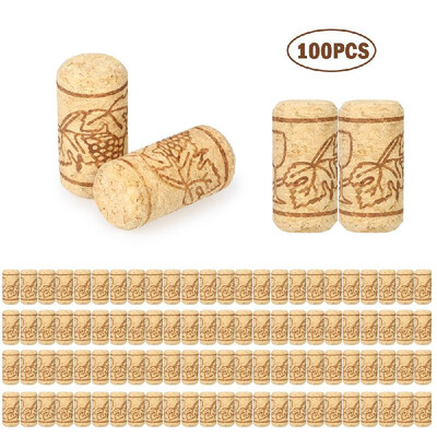 

100pcsset Wine Bottle Stopper 4422mm Set of 100pcs Red Wine Bottle Stopper Oak Red Wine Bottle Stopper Oak Wine Corks