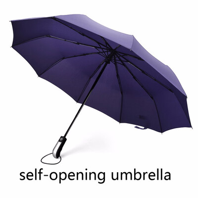 

telescopic umbrella Automatic Umbrella Rain Women Auto Luxury Big Windproof Umbrellas Rain For Men Black Coating 10K Parasol