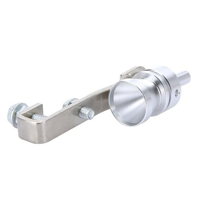 

Turbo Sound Whistle Exhaust Pipe Tailpipe Blow-off Valve Aluminum Size  Black