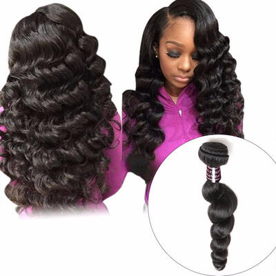 

Peruvian Loose Wave Hair Weave Bundle 1Pc 8-28 Inches 100 Human Hair Non Remy Hair Extension